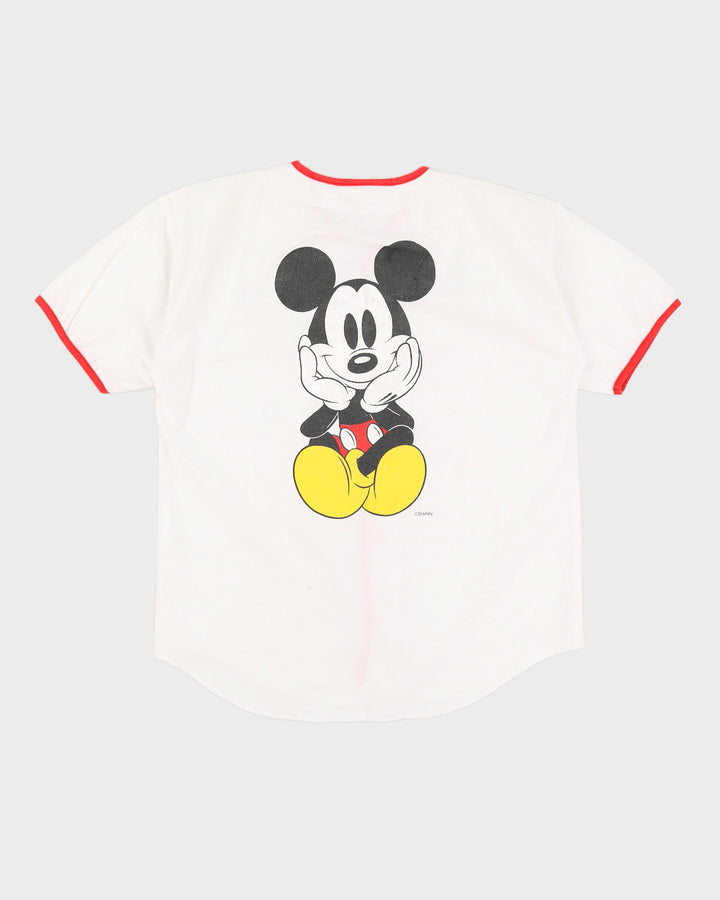 Vintage 90s Mickey & Friends White & Red Shirt - L