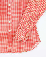 Vintage 70s CMA Red Patterned Long Sleeved Shirt - M