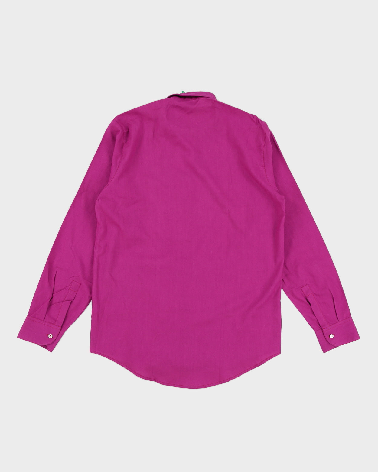 Vintage 70s Benetton Purple Dress Shirt - M