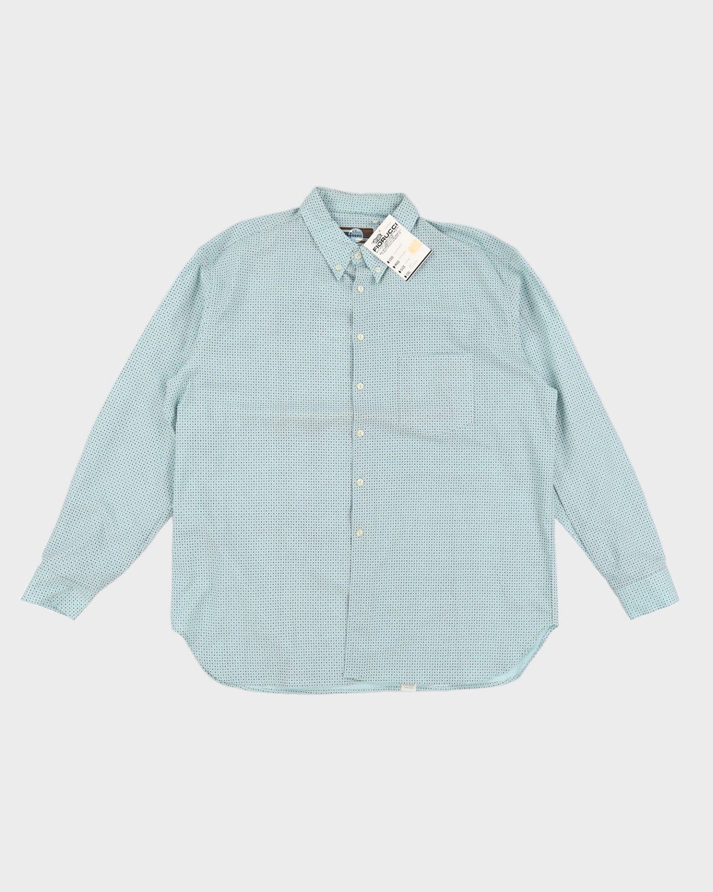 Vintage Fiorucci Blue Printed Shirt - 2XL