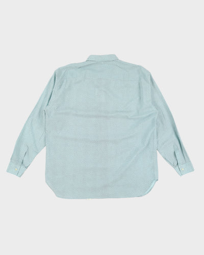 Vintage Fiorucci Blue Printed Shirt - 2XL
