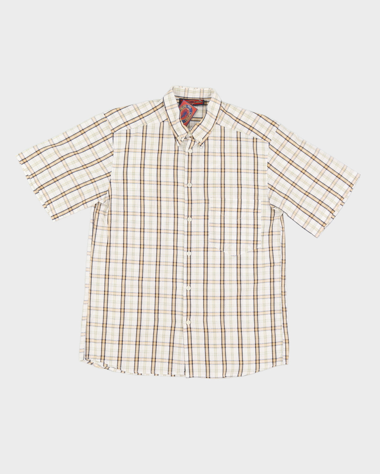 Vintage 70s GB Pedrini Libraio Check Shirt - M