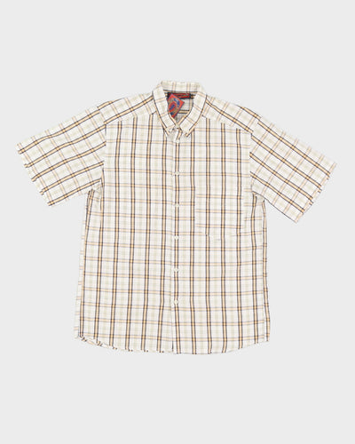 Vintage 70s GB Pedrini Libraio Check Shirt - M