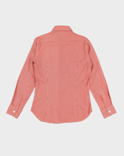 Vintage 70s CMA Red Houndstooth Shirt - M