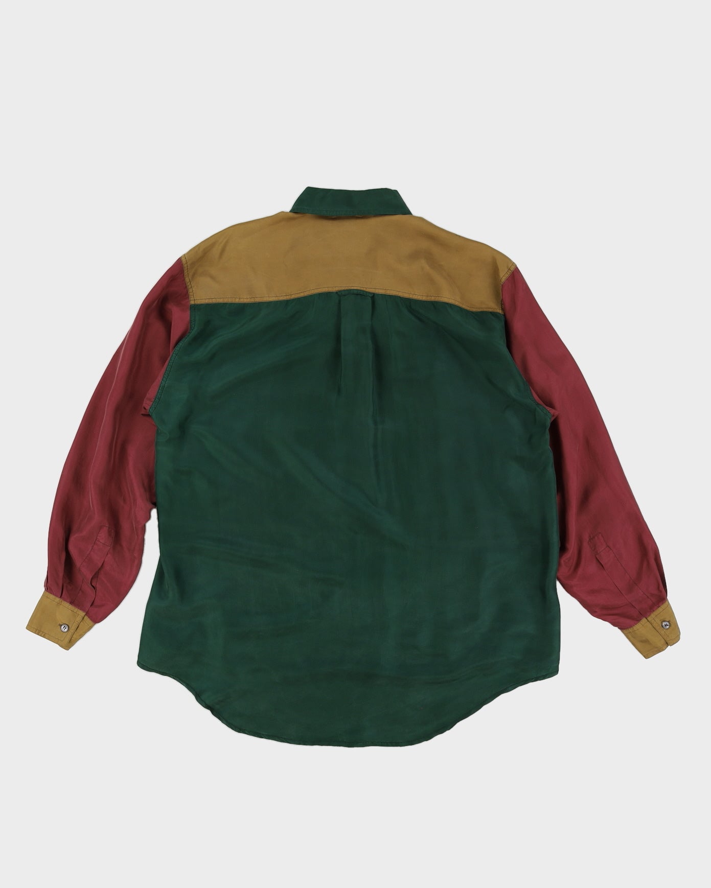 Vintage 70s Pasha Multi Coloured Silk Shirt - M