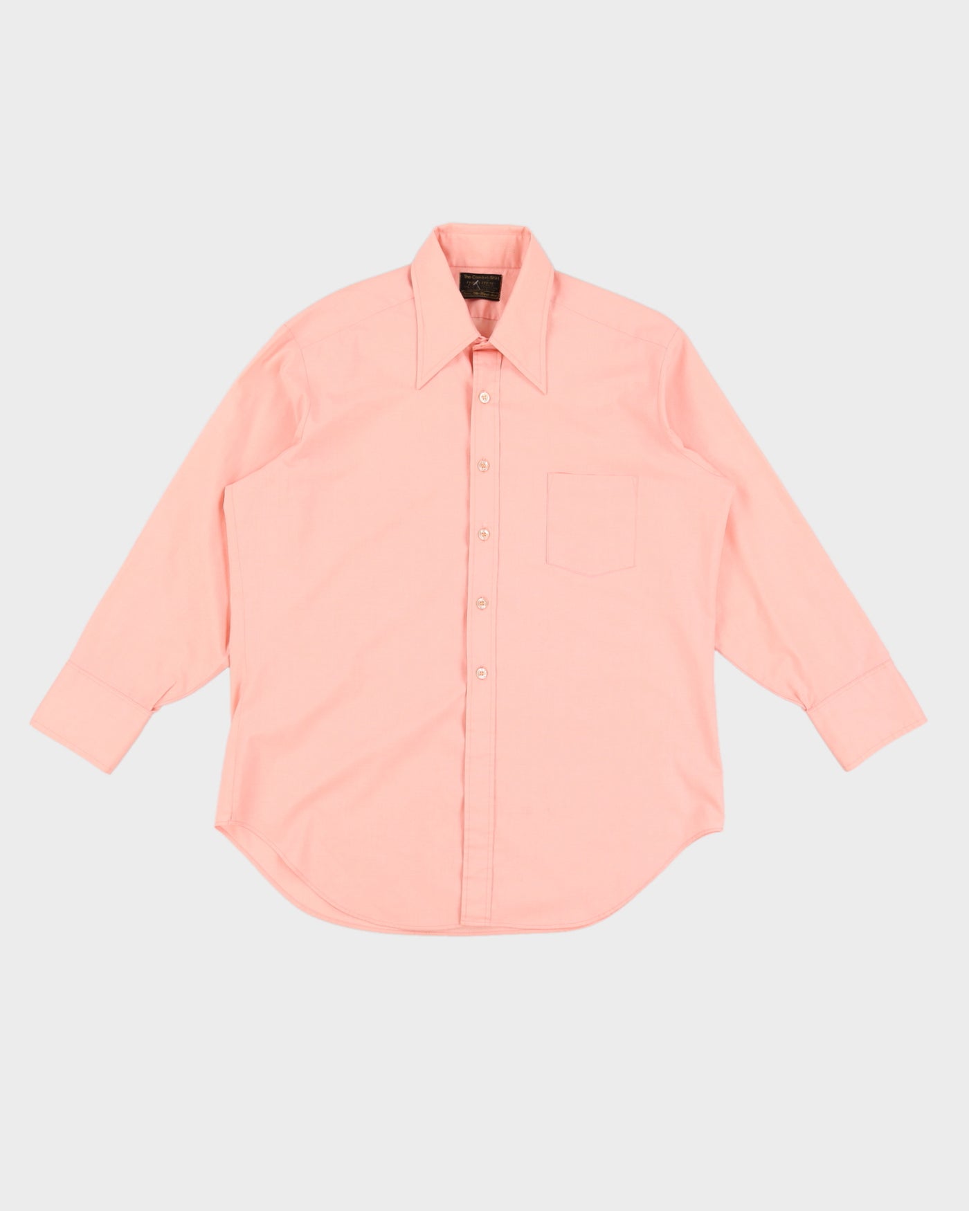 Vintage 70s Sears Pink Long Sleeved Shirt - XL