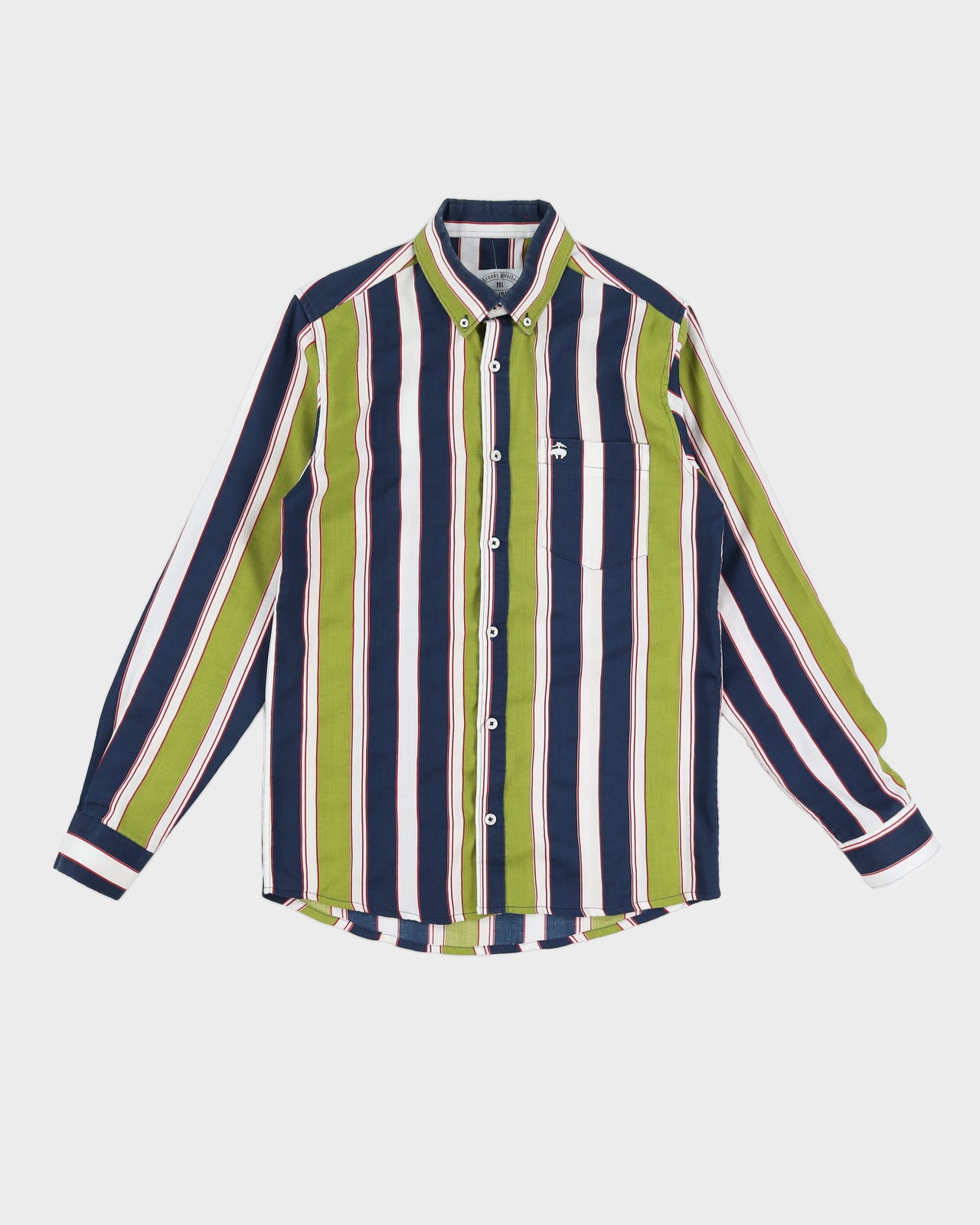 Brooks Brothers Blue / Green Striped Long Sleeved Shirt - M