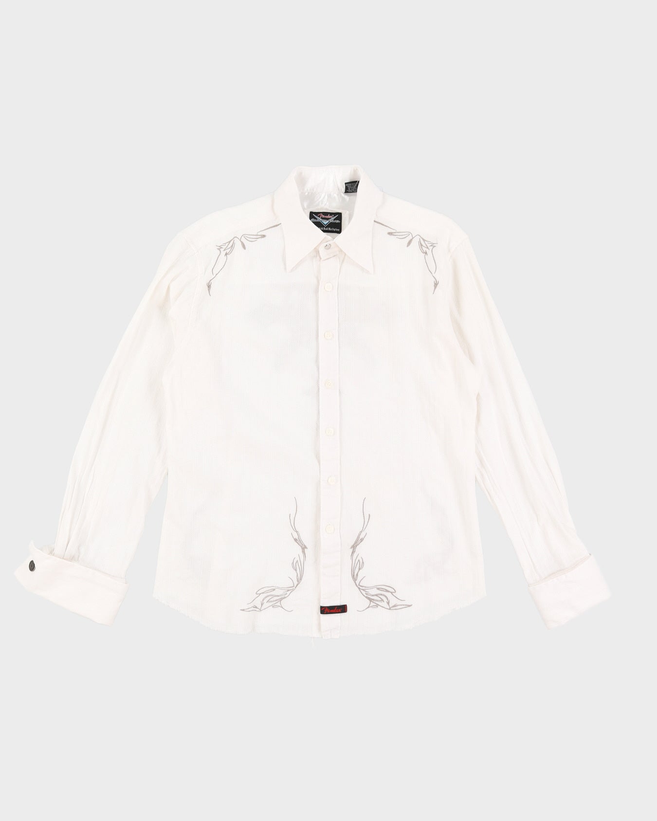 Vintage 00s Fender Western White Shirt - M