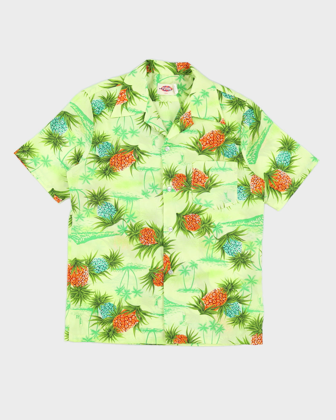 Vintage 70s Pomare Hawaiian Pineapple Shirt - M