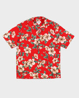 Vintage 90s Ky's International Fashion Red Hawaiian Shirt - M