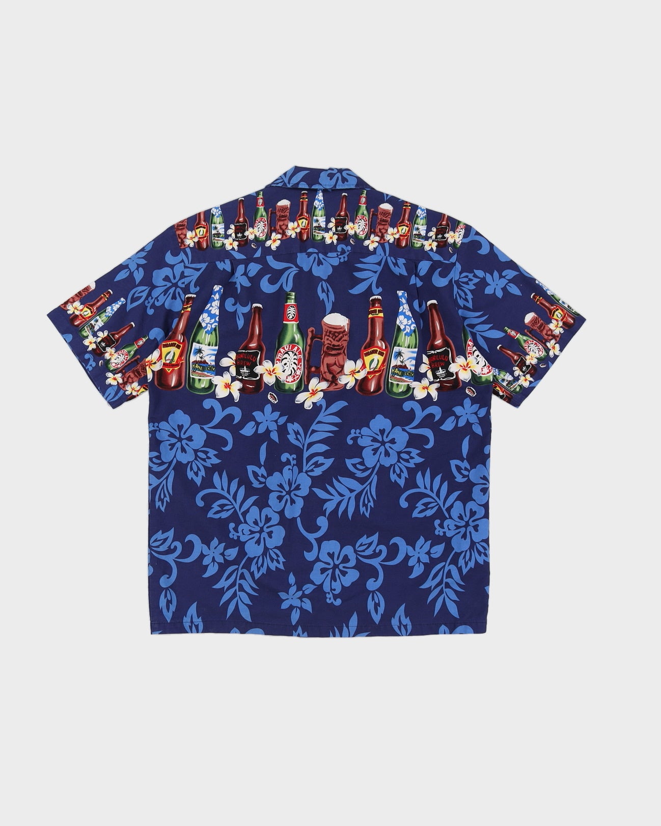 Vintage 90s Winnie Design Hawaiian Beer Shirt - S