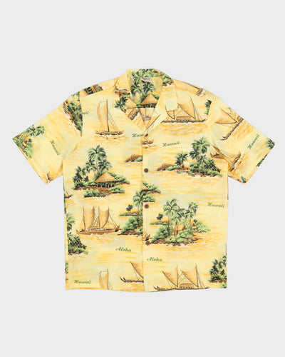 00s Royal Creations Yellow Hawaiian Shirt - M