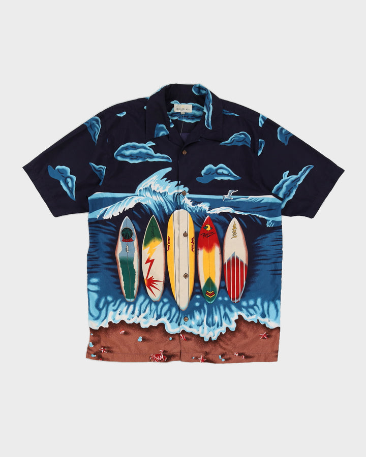 Vintage 90s Bill Blass Hawaiian Shirt - L