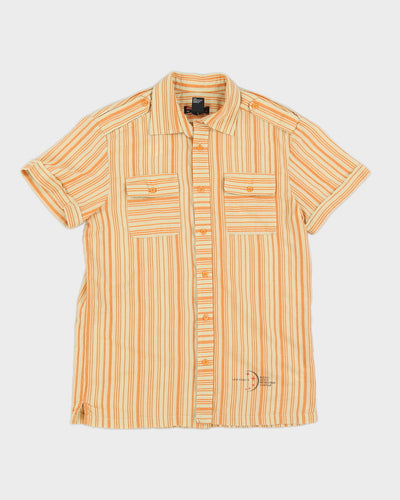 Striped Y2K Diesel Shirt - M