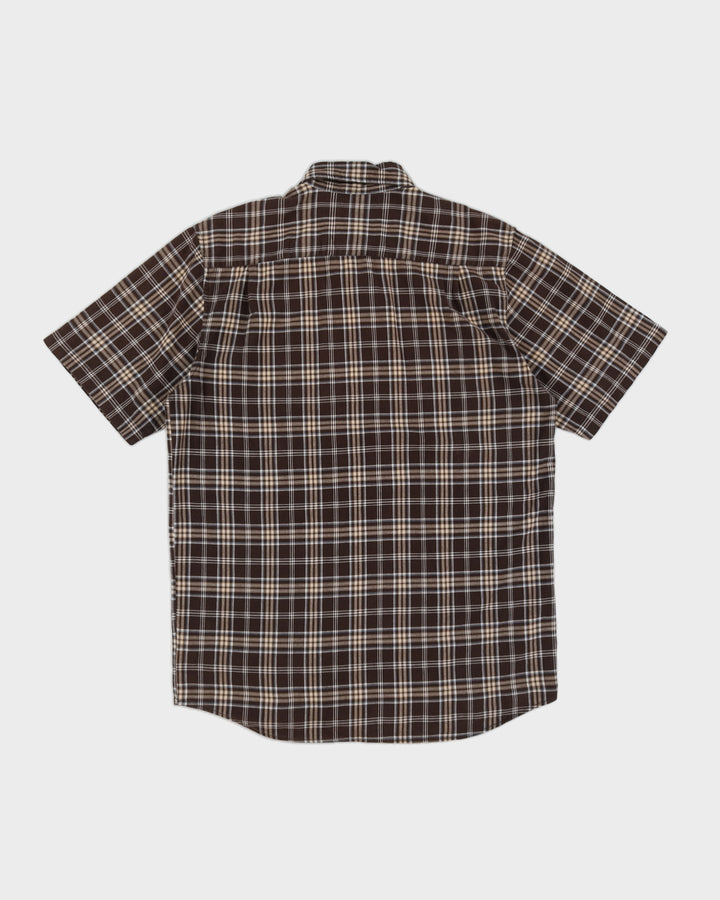 Brown Checked Carhartt Shirt - L