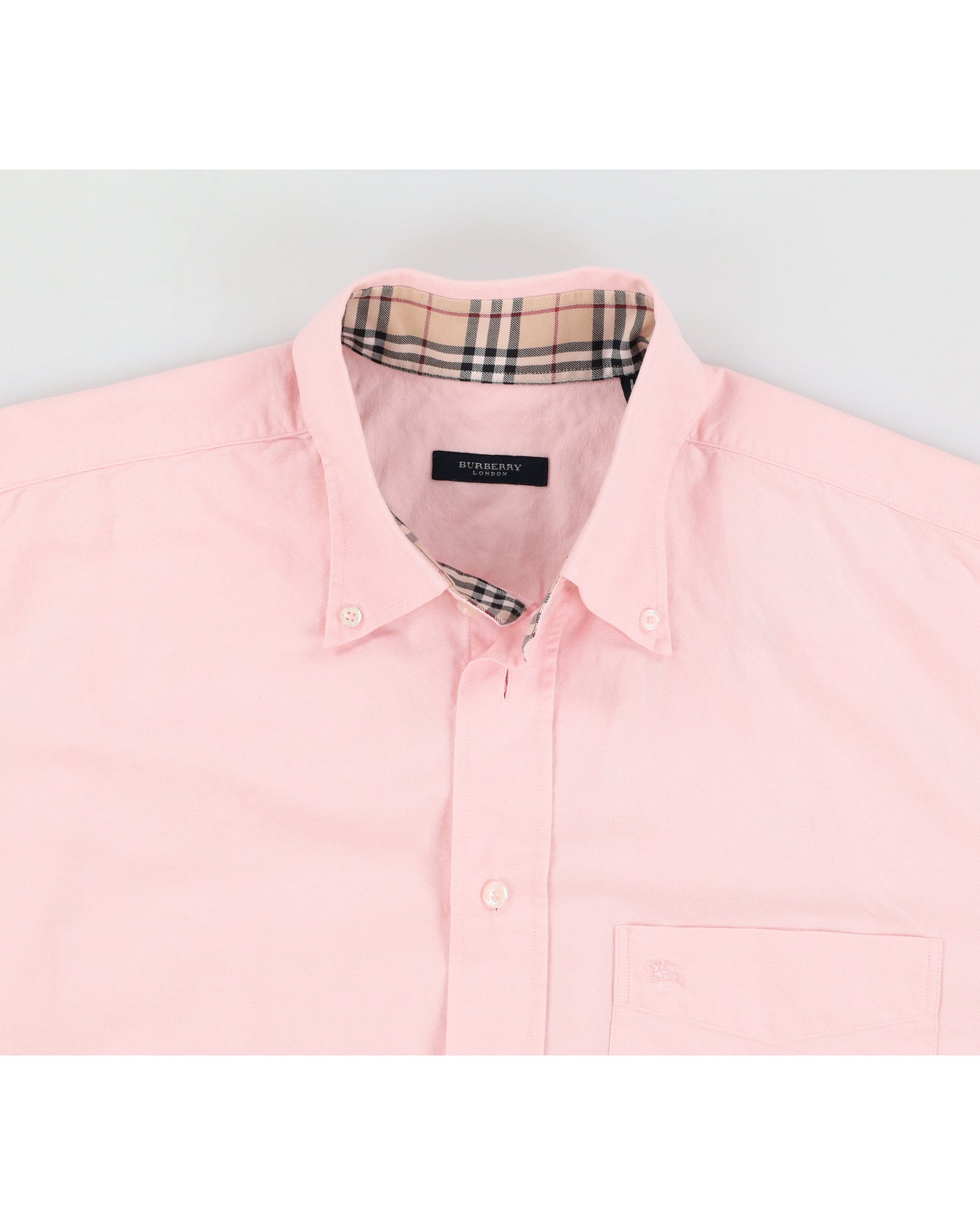 Burberry Pink Cotton Dress Shirt - 2XL