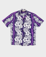 Vintage 90s Royal Creations Purple Hawaiian Shirt - M