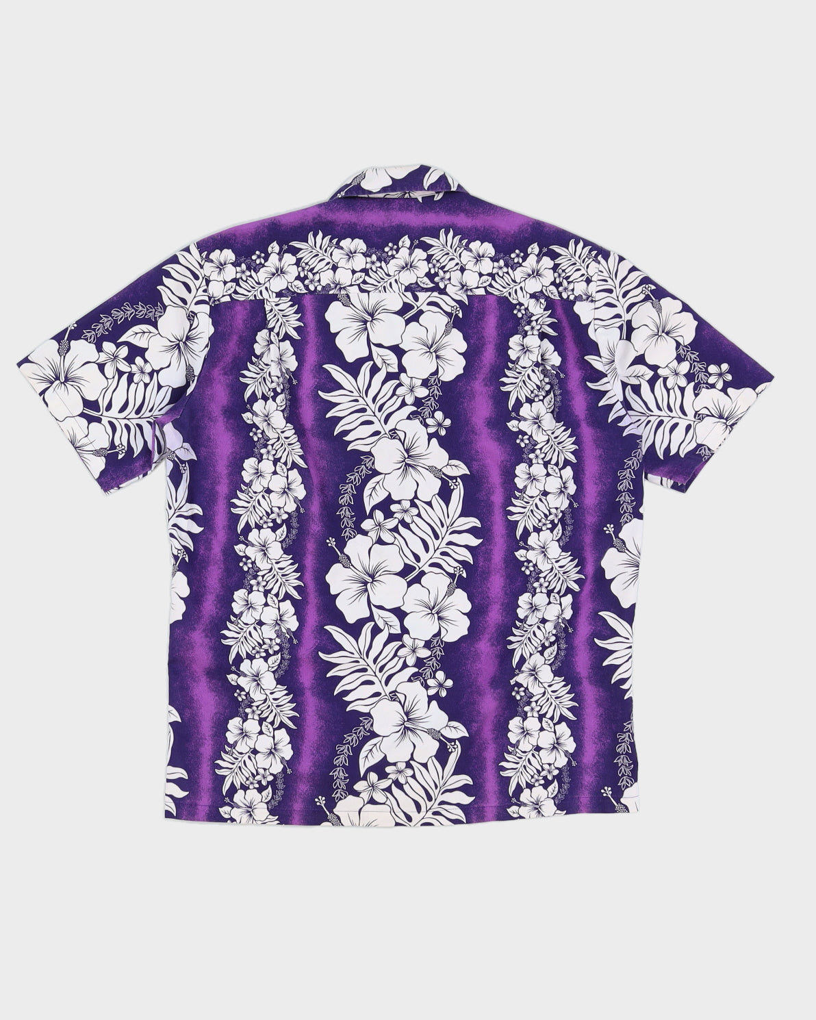 Vintage 90s Royal Creations Purple Hawaiian Shirt - M