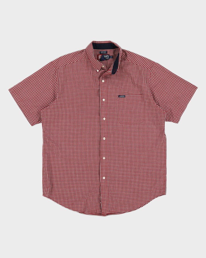 Vintage 90s Chaps By Ralph Lauren Red Check Shirt - L