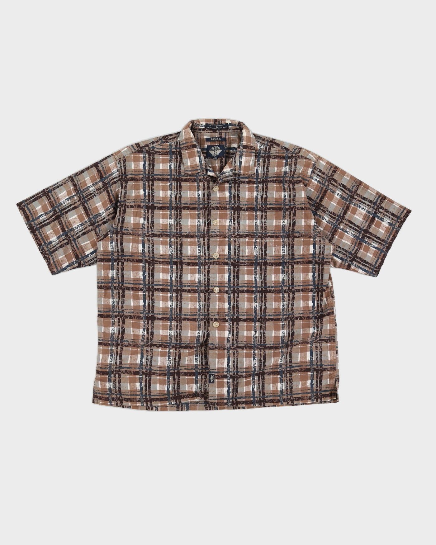 Vintage 90s Dockers Abstract Check Shirt - L