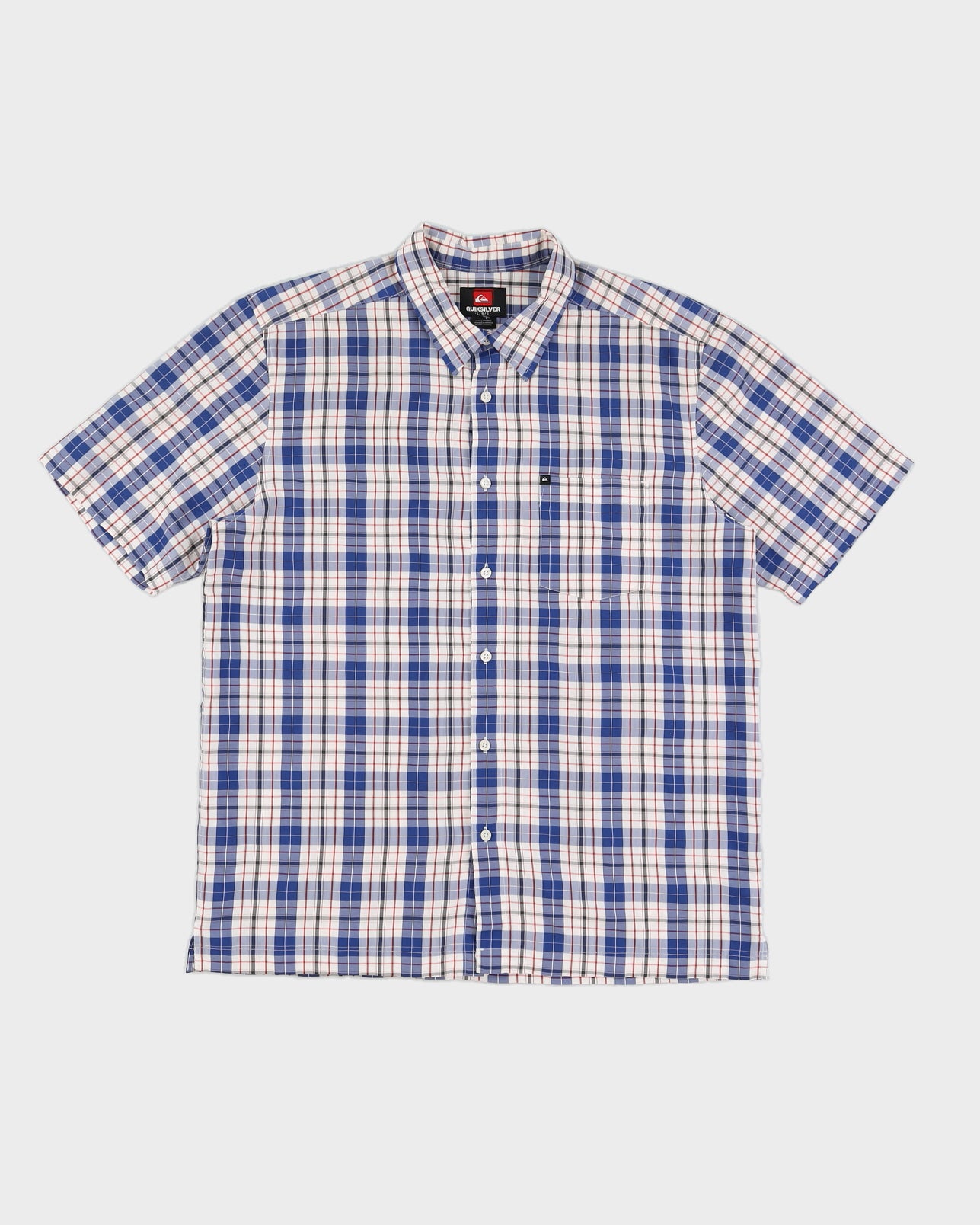 Vintage 00s Quiksilver Blue Check Shirt - L