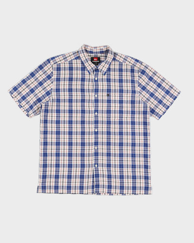 Vintage 00s Quiksilver Blue Check Shirt - L