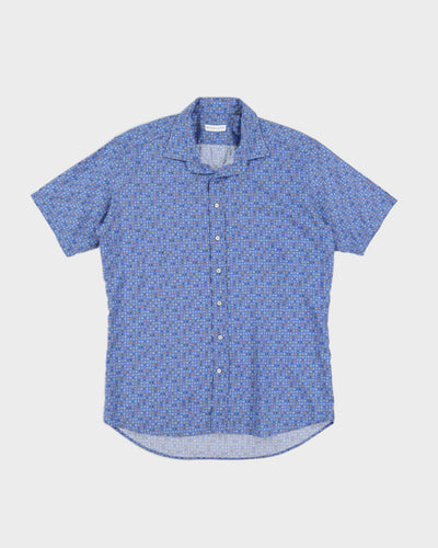Blue Patterned Etro Shirt - L