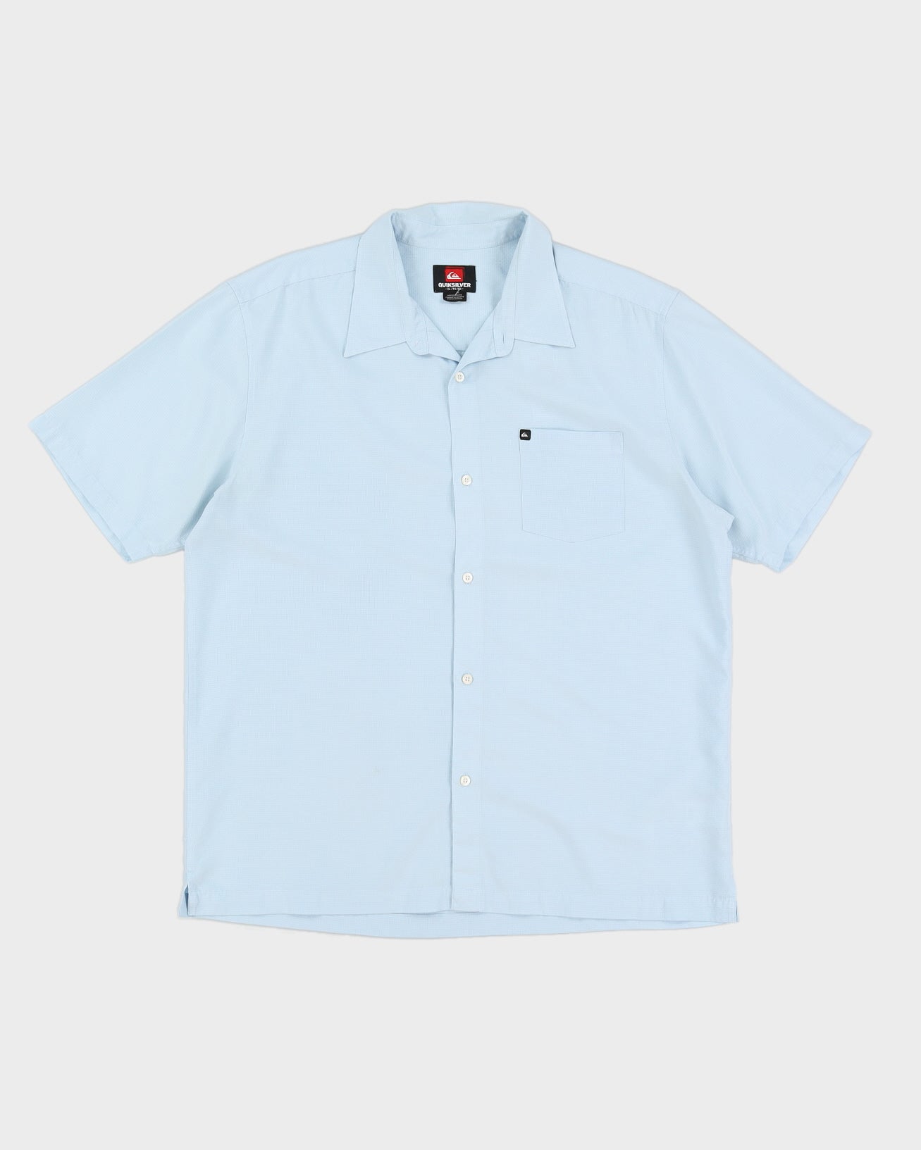 Blue Checked Quiksilver Shirt - XL