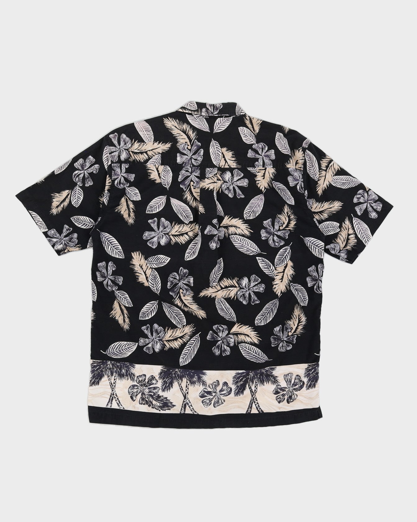 Black Hawaiian Shirt - XL