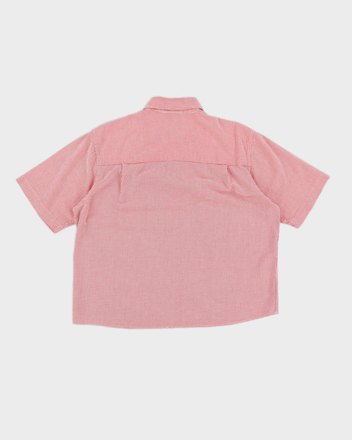 Red Checked Chaps Shirt - L