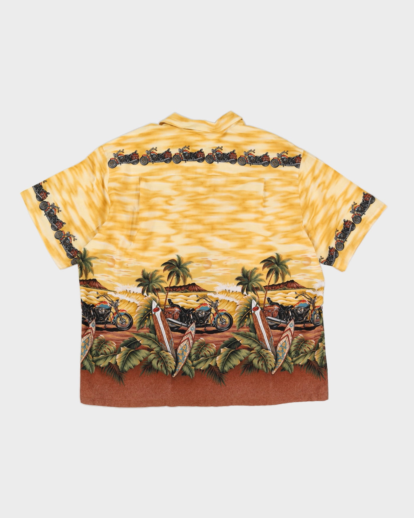 Orange Motorbike Hawaiian Shirt - XXL