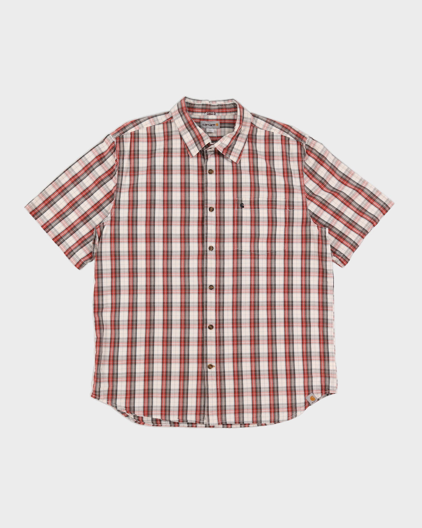 Beige Checked Carhartt Shirt - XL