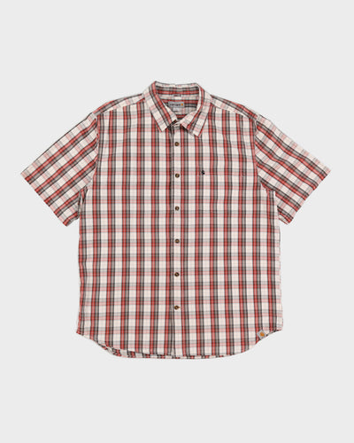 Beige Checked Carhartt Shirt - XL