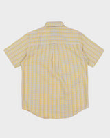 Vintage 90s Chaps By Ralph Lauren Oversize Yellow Check Shirt - M
