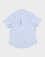 Ralph Lauren Blue Check Short Sleeve Shirt - XL