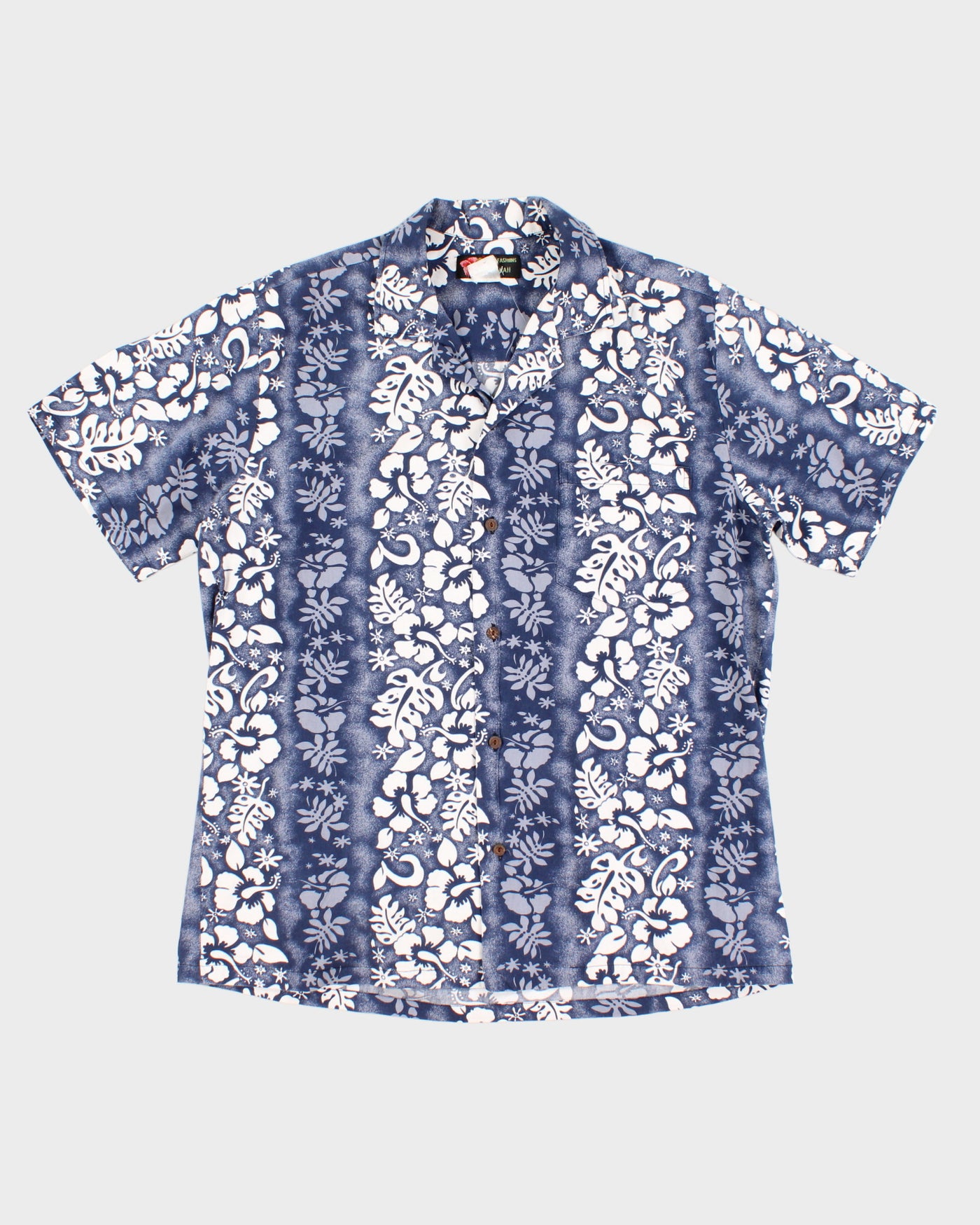 Vintage 90s Ali'i Fashions Blue Hawaiian Shirt - XL