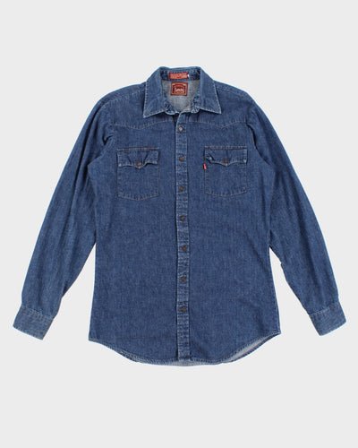 Vintage 90s Levi's Darkwash Denim Shirt - L
