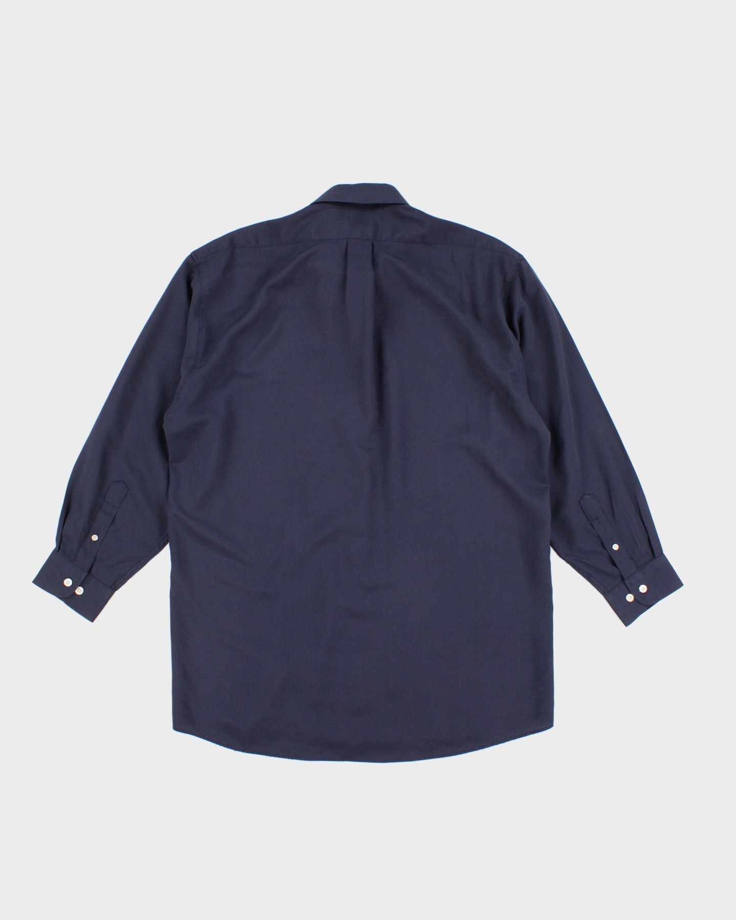 Vintage 90s Emporio Armani Navy Dress Shirt - XL