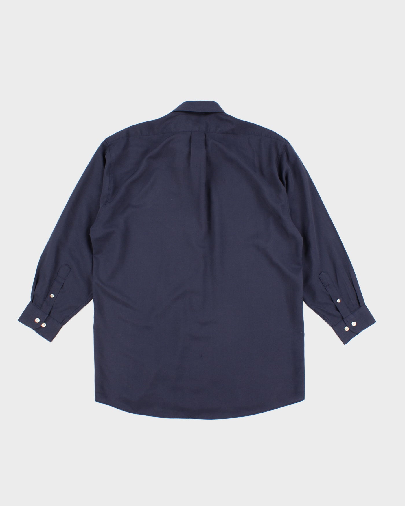 Vintage 90s Emporio Armani Navy Dress Shirt - XL