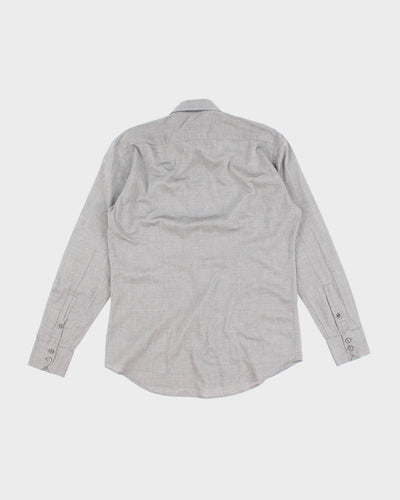 Vintage 00s Versace Classic Grey Dress Shirt - M/L