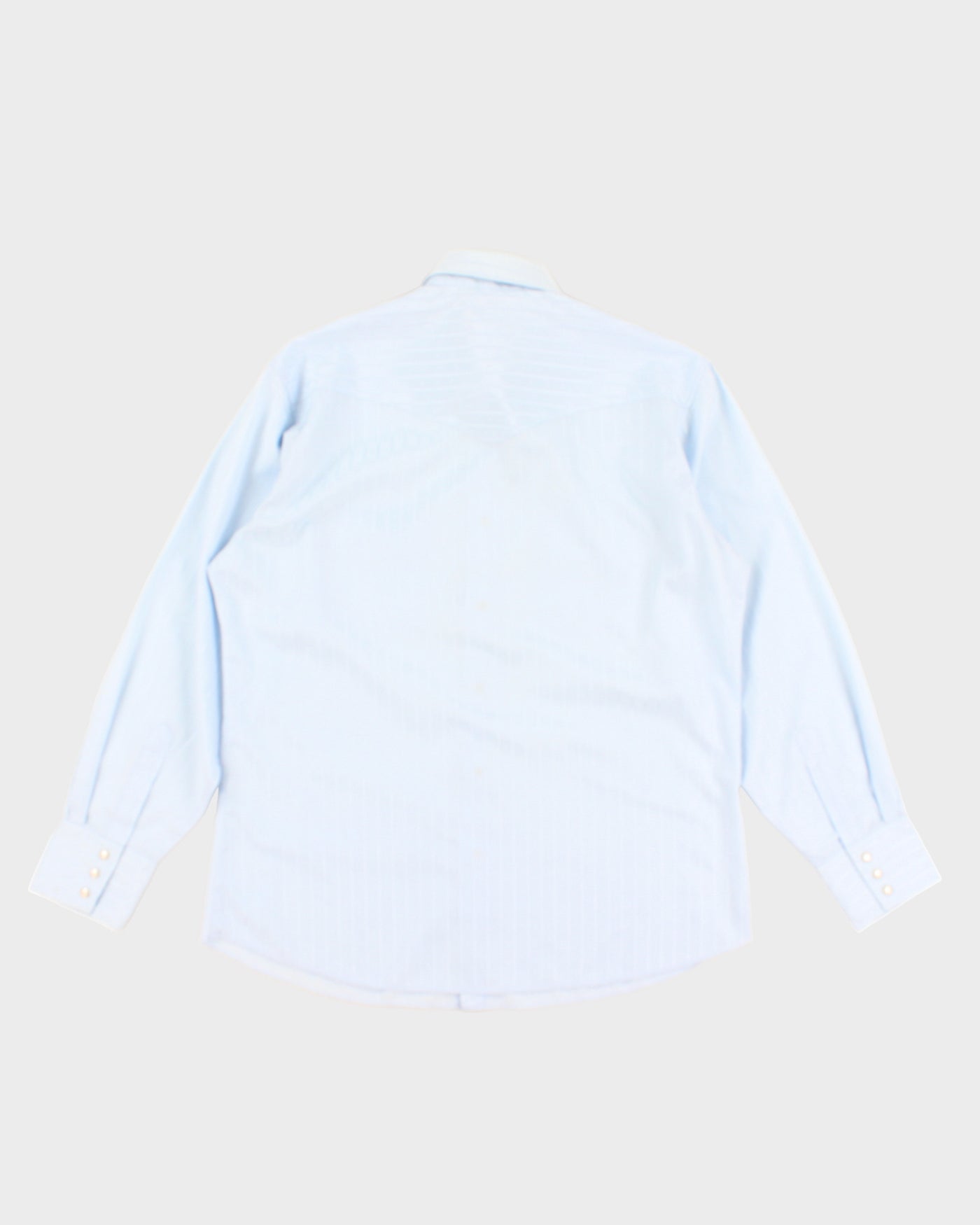Vintage 90s Wrangler Blue Stripe Western Shirt - XL