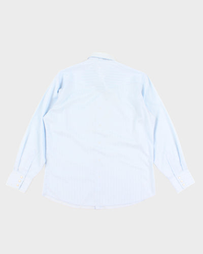 Vintage 90s Wrangler Blue Stripe Western Shirt - XL