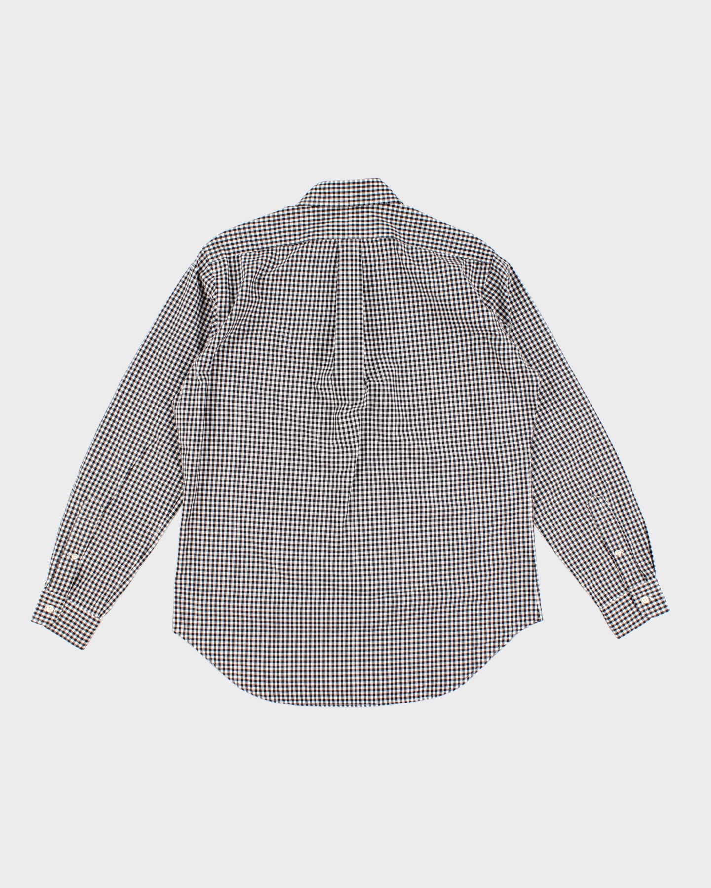 Vintage 90s Ralph Lauren Black &amp; White Gingham Shirt - M/L