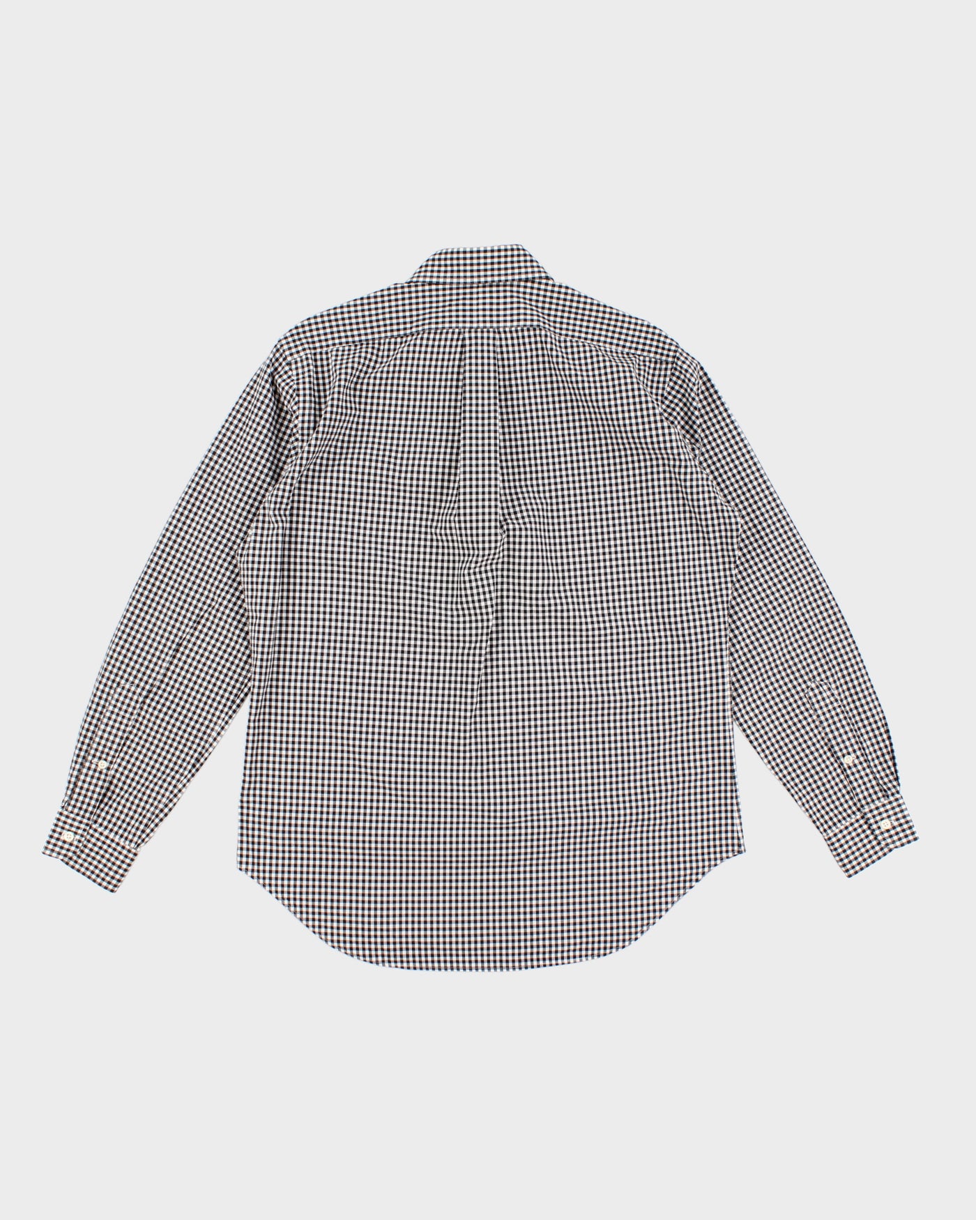Vintage 90s Ralph Lauren Black & White Gingham Shirt - M/L