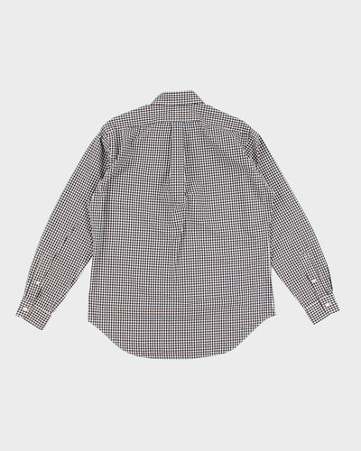 Vintage 90s Ralph Lauren Black & White Gingham Shirt - M/L