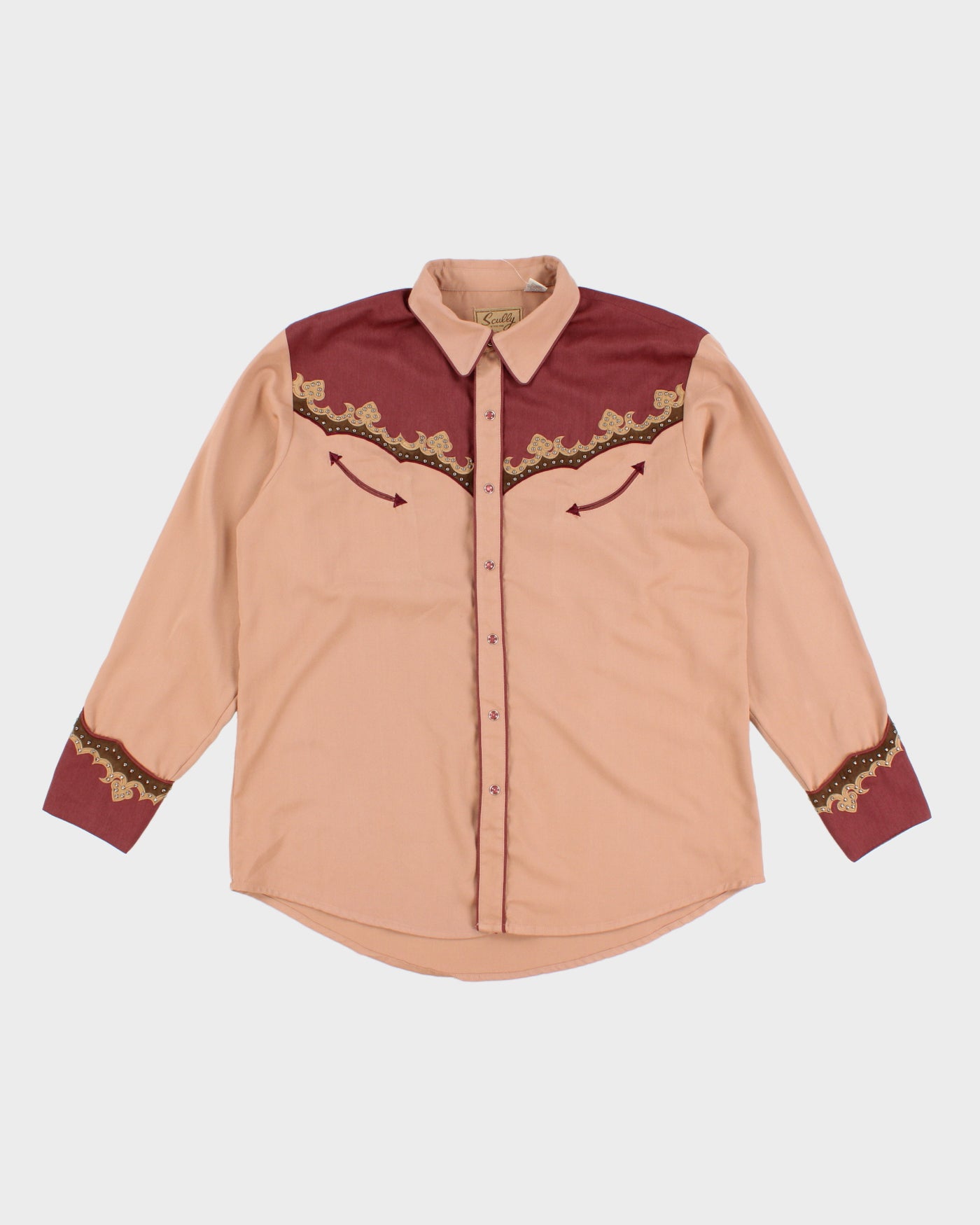 Vintage 00s Scully Dusty Pink Western Shirt - XL