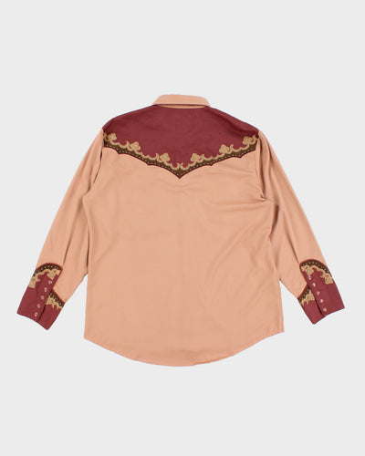 Vintage 00s Scully Dusty Pink Western Shirt - XL