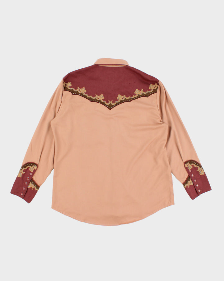 Vintage 00s Scully Dusty Pink Western Shirt - XL