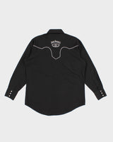 Jack Daniels Black Long Sleeve Western Shirt - L