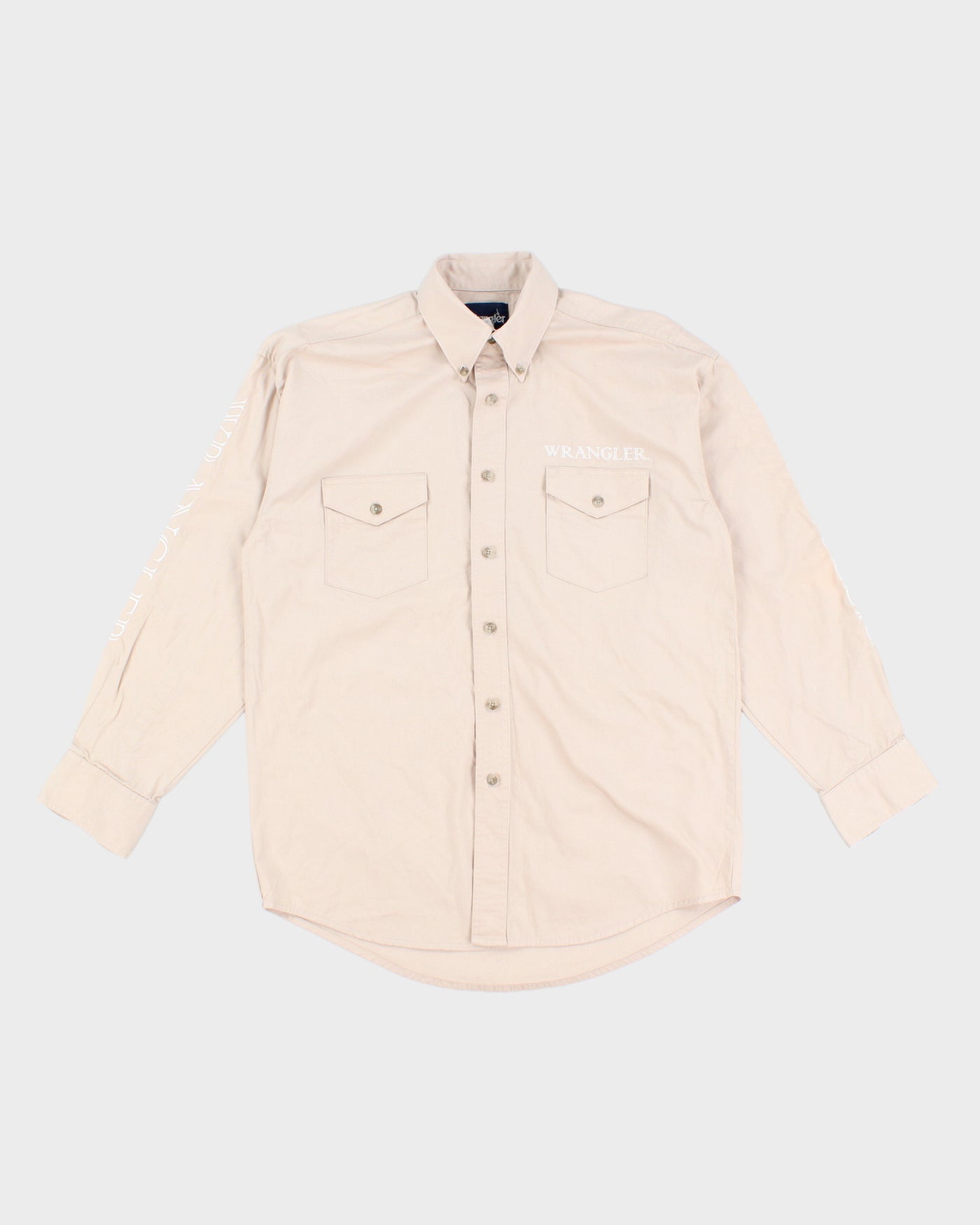 Vintage Wrangler Beige Western Shirt - M/L